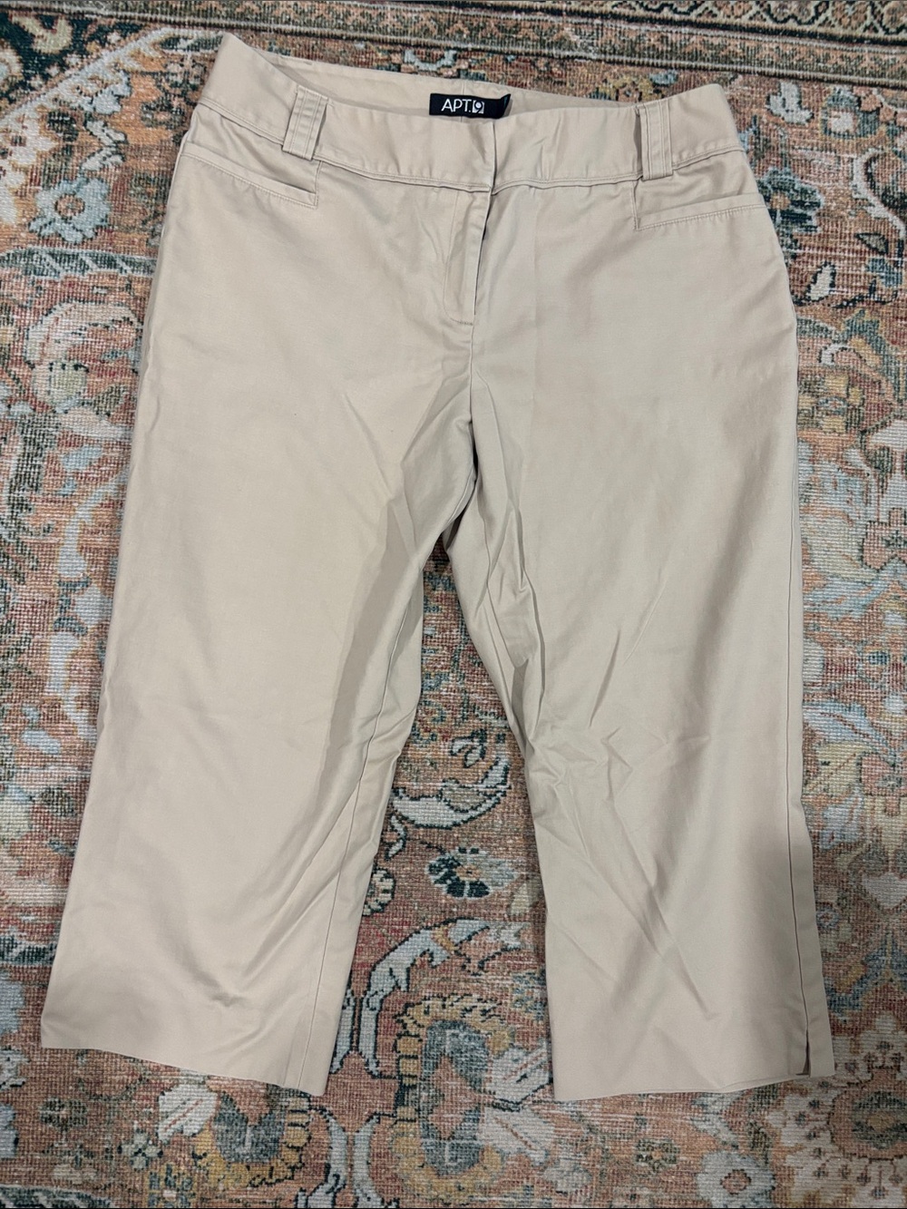 Apt. 9 Maxwell Light Beige Cropped Straight-Leg Pants